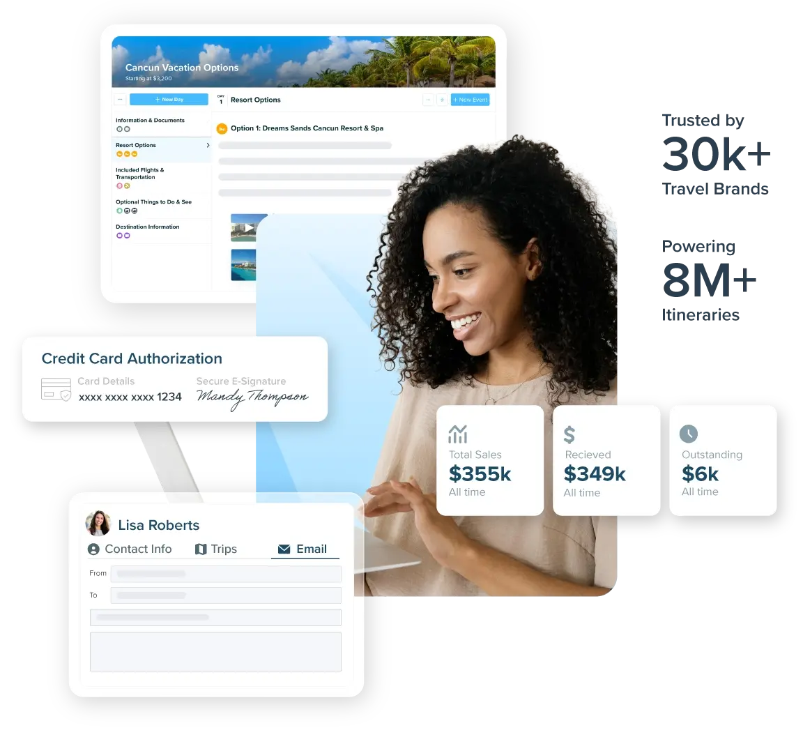 Woman and tech features